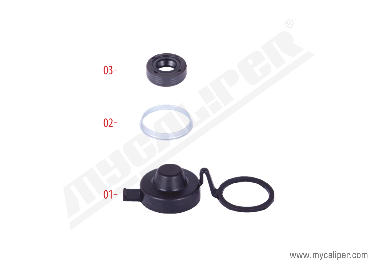 Caliper Adjuster Seal & Boot Repair Kit